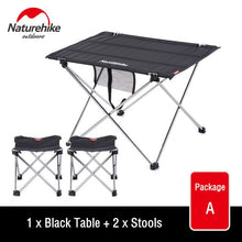 Load image into Gallery viewer, Naturehike Collapsible Ultralight Portable Aluminium Roll Up Outdoor Folding Camping Table Fishing Table Foldable Picnic Table