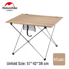Load image into Gallery viewer, Naturehike Collapsible Ultralight Portable Aluminium Roll Up Outdoor Folding Camping Table Fishing Table Foldable Picnic Table