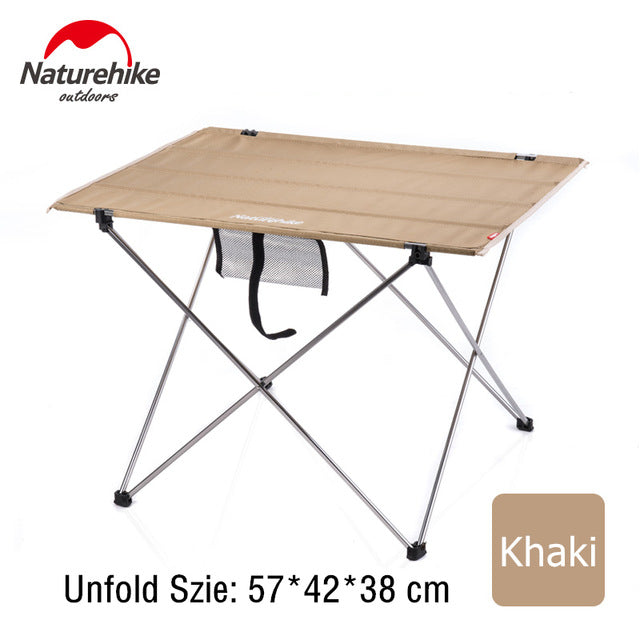Naturehike Collapsible Ultralight Portable Aluminium Roll Up Outdoor  Folding Camping Table Fishing Table Foldable Picnic Table