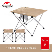 Load image into Gallery viewer, Naturehike Collapsible Ultralight Portable Aluminium Roll Up Outdoor Folding Camping Table Fishing Table Foldable Picnic Table